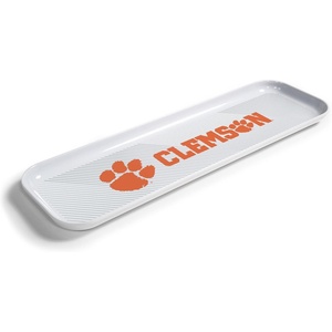image:imageYouTheFan OfficiallyLicensed NCAA Snack Platter Platter  100 Melamine Dishwasher Safe BPA Free  16 x 5  Fan Gift for Snacks appetizers and FoodClemson Tigers