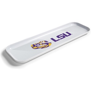 image:imageYouTheFan OfficiallyLicensed NCAA Snack Platter Platter  100 Melamine Dishwasher Safe BPA Free  16 x 5  Fan Gift for Snacks appetizers and FoodLSU Tigers