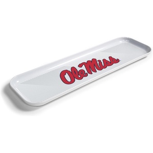 image:imageYouTheFan OfficiallyLicensed NCAA Snack Platter Platter  100 Melamine Dishwasher Safe BPA Free  16 x 5  Fan Gift for Snacks appetizers and FoodMississippi Rebels
