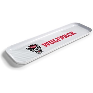 image:imageYouTheFan OfficiallyLicensed NCAA Snack Platter Platter  100 Melamine Dishwasher Safe BPA Free  16 x 5  Fan Gift for Snacks appetizers and FoodNc State Wolfpack