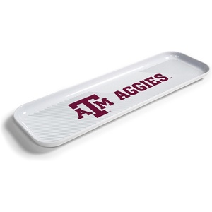 image:imageYouTheFan OfficiallyLicensed NCAA Snack Platter Platter  100 Melamine Dishwasher Safe BPA Free  16 x 5  Fan Gift for Snacks appetizers and FoodTexas AM Aggies