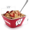 image:imageYouTheFan Officiallylicensed NCAA Small Snack Bowl  100 Melamine dishwasher safe BPA free  Fan gift for snacks appetizers and other small bitesWisconsin Badgers